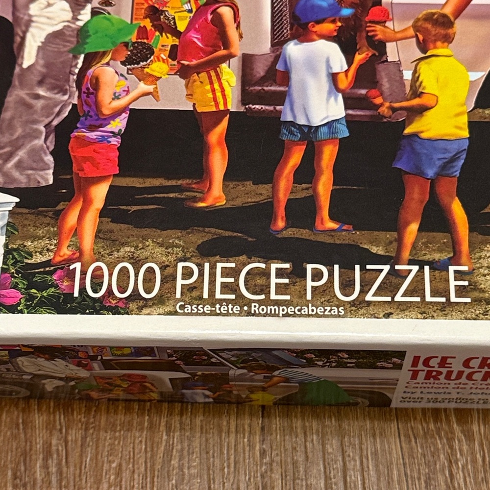 “Ice Cream Truck” By Lewis T. Johnson 1000-Pieces Jigsaw Puzzle (24”x30”)(EUC) - Picture 3 of 5